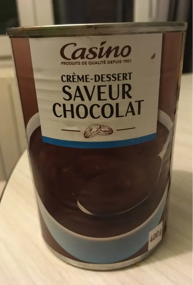 Crème dessert saveur chocolat