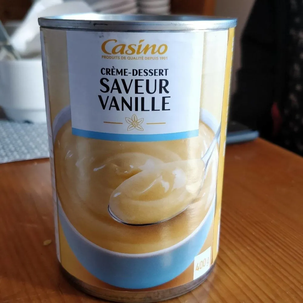 Crème dessert saveur vanille