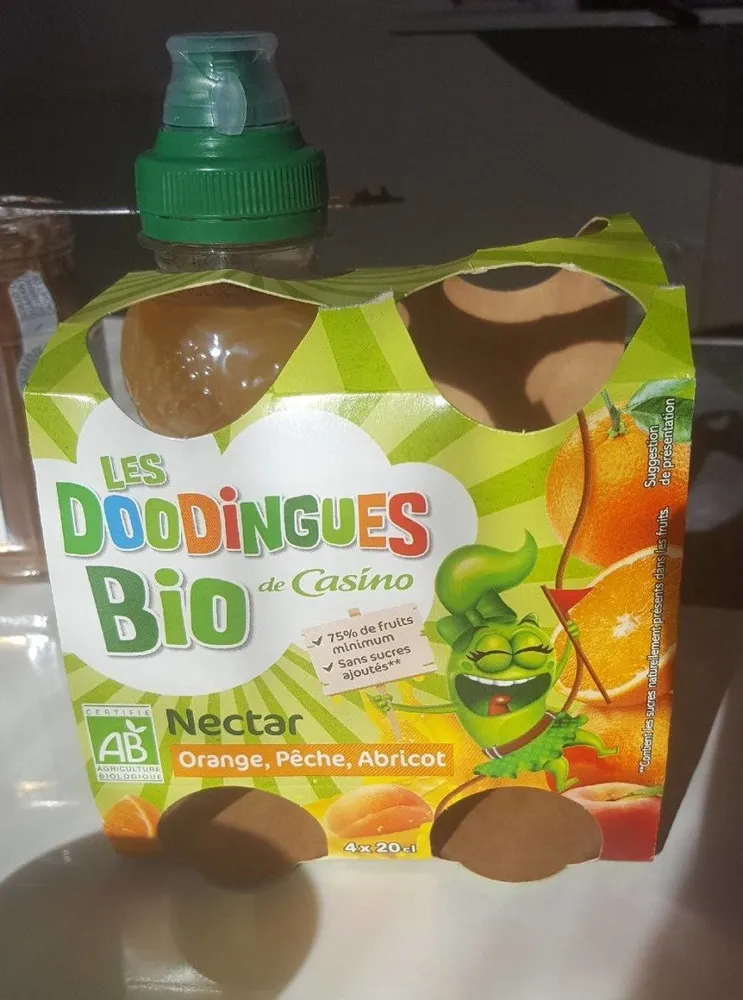 Nectar Orange, Pêche, Abricot