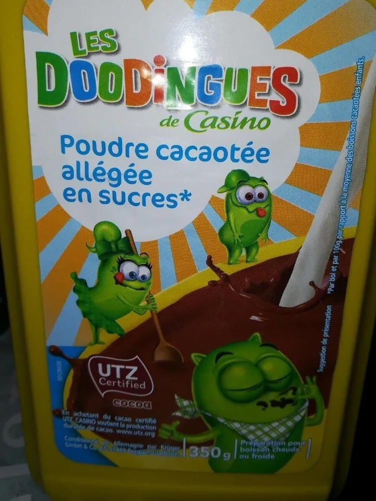 Poudre cacaotée allégée en sucres