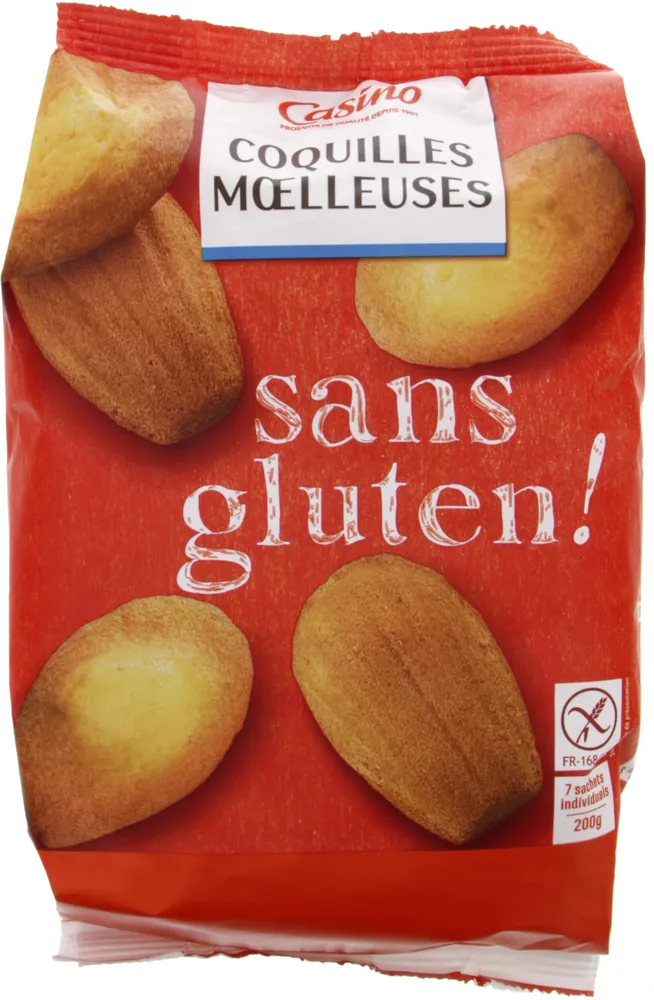 Coquilles moelleuses dans gluten