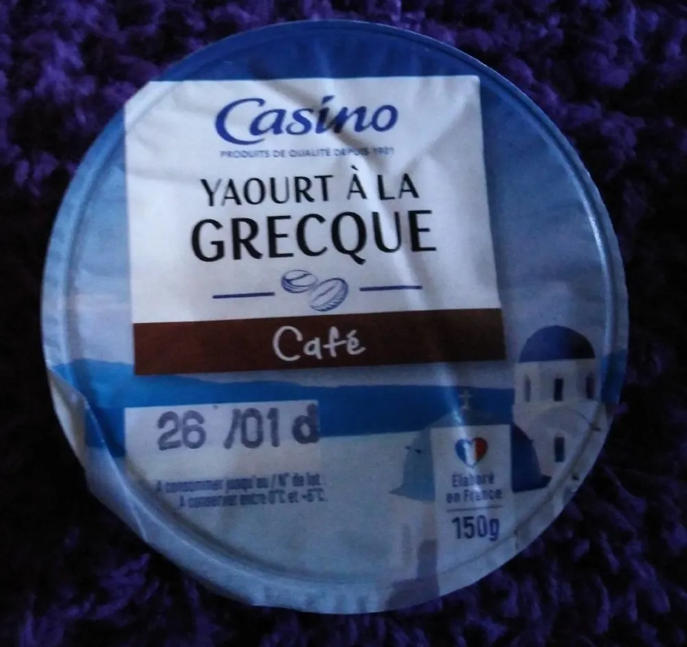 Yaourt à la grecque au café