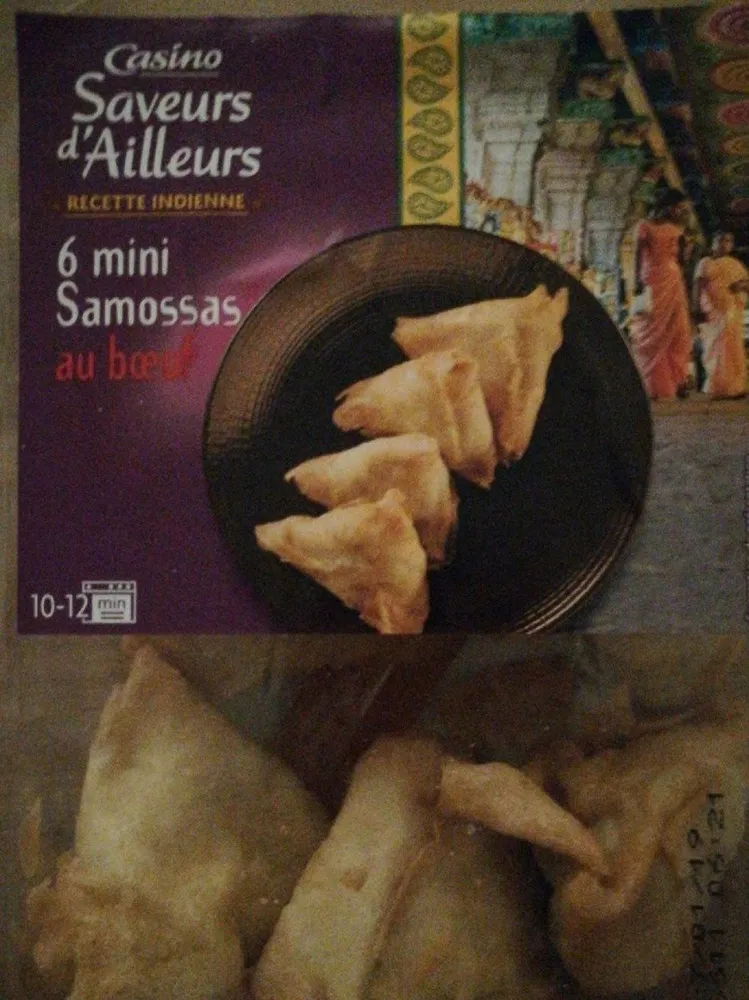 6 minis samossas boeuf recette indienne