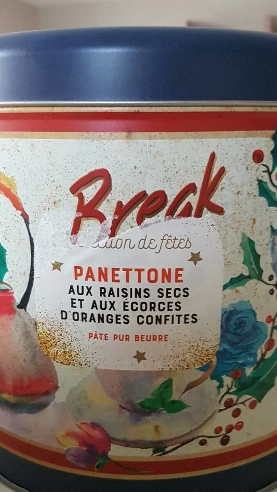 Panettone pur beurre festif boite métal