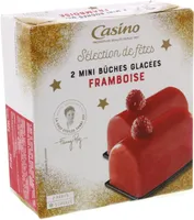 2 Mini bûches glacées Framboise