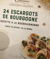 24 Escargots de Bourgogne - Recette à la Bourguignonne - Farce au beurre, ail & persil