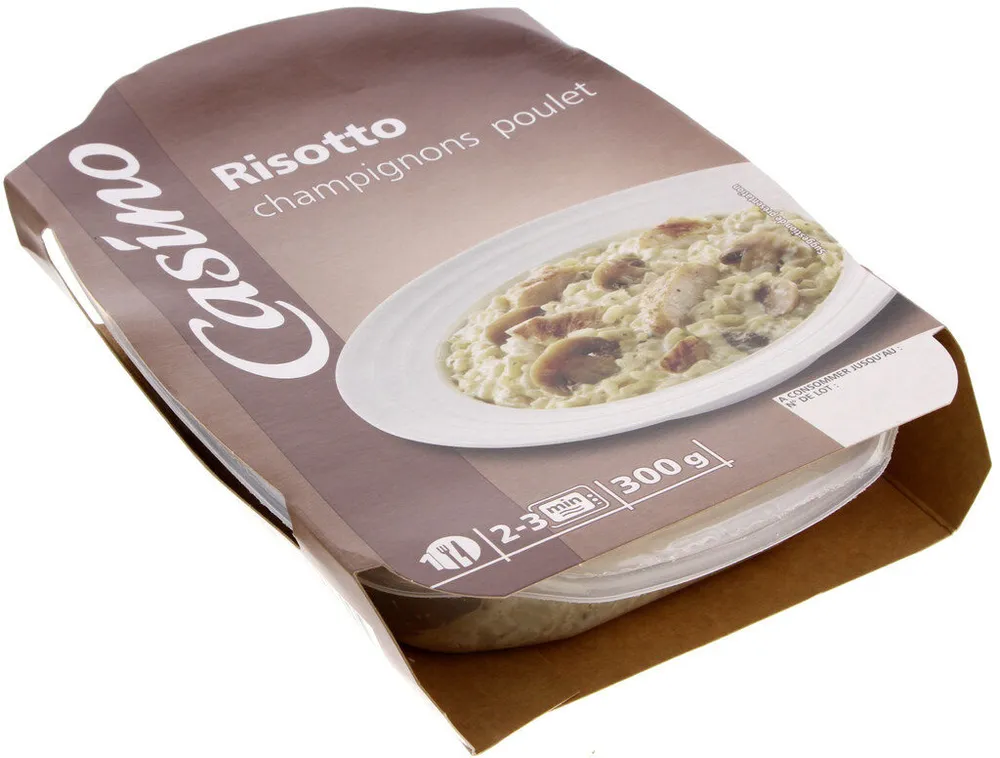 Risotto poulet champignon
