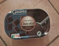 Crème glacée chocolat copeaux de chocolat noir