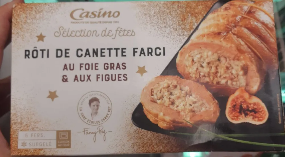 Roti de canette farci