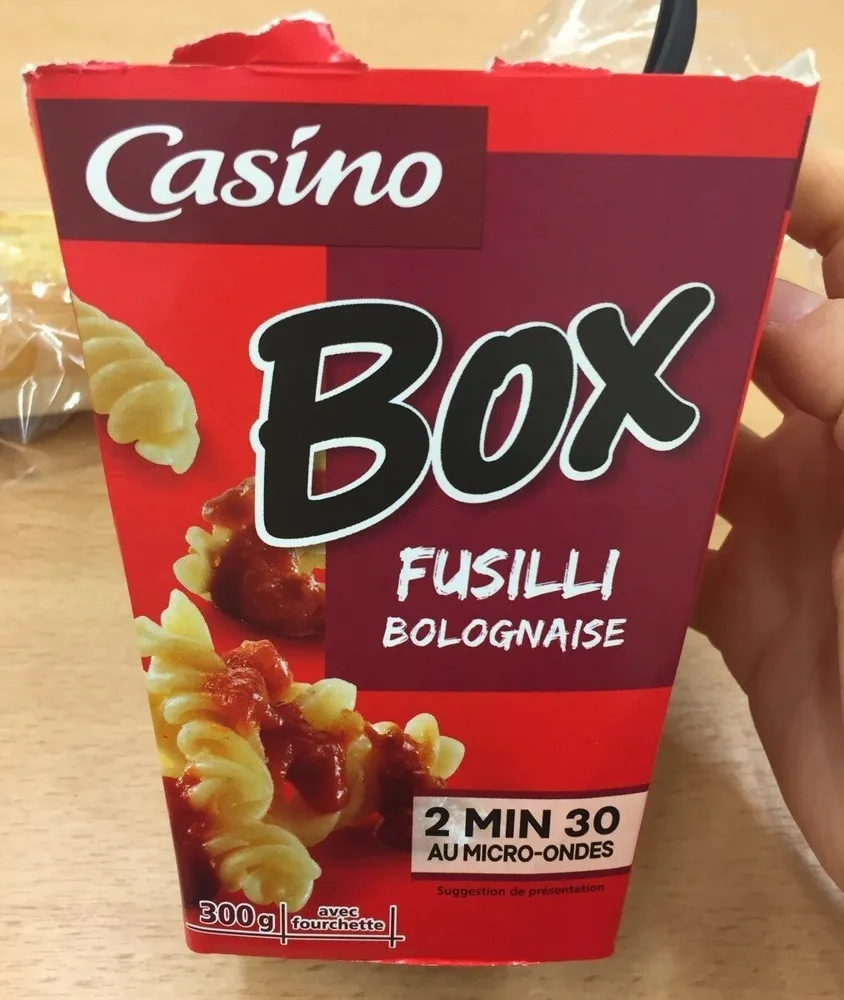 Fusilli bolognaise
