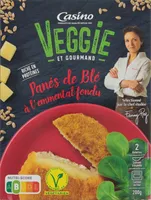 Veggie et gourmand Panés de blé à l'emmental fondu