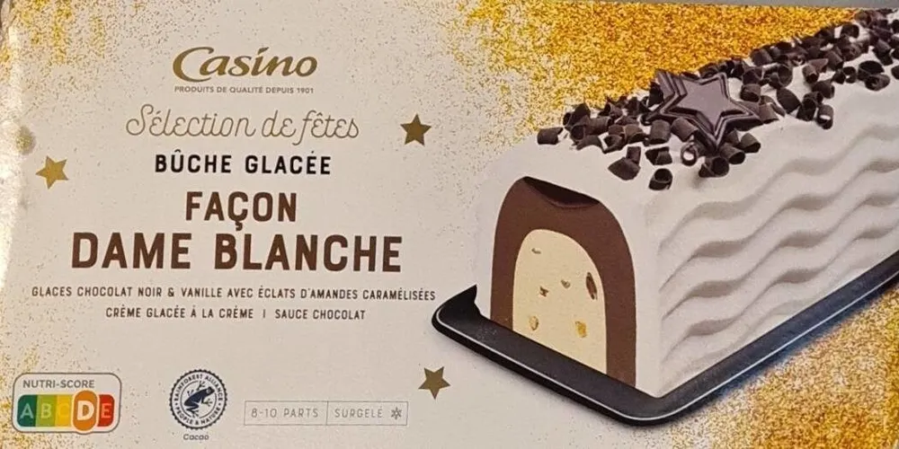 Bûche glacé façon dame blanche