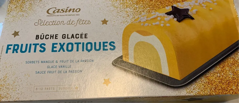 Bûche glacée Fruits exotiques