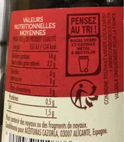 Olives noires dénoyautées confites