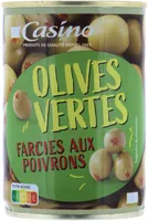 Olives vertes farcies poivron