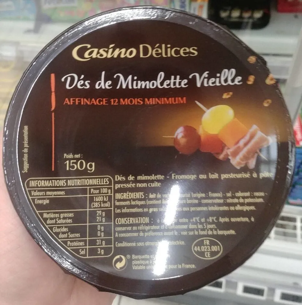 Dés de mimolette vieille - Affinage 12 mois minimum