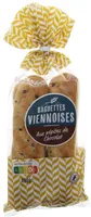 4 baguettes viennoises aux pépites de chocolat Aux œufs frais