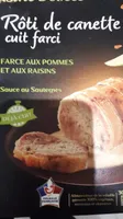 Rôti de canette cuit farci