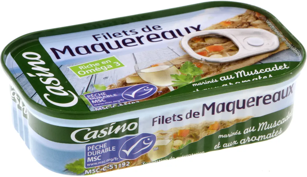 Filets de Maquereaux marinés au Muscadet et aux aromates