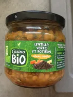 Lentilles vertes et potiron - citron, menthe