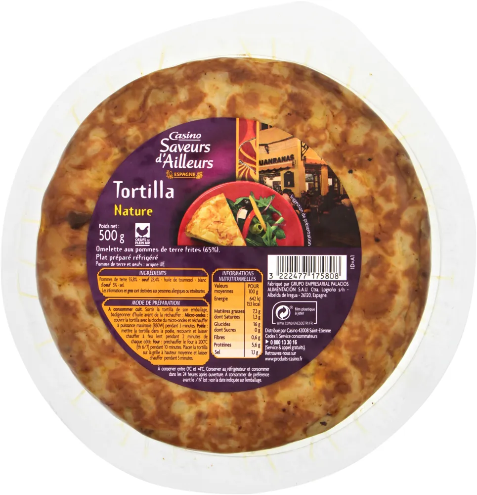 Tortilla espagnole nature