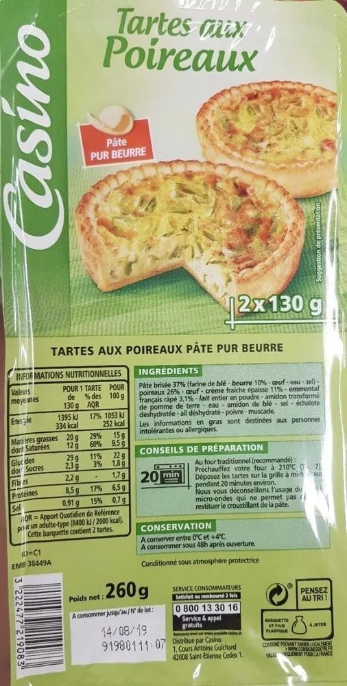 Tarte aux poireaux