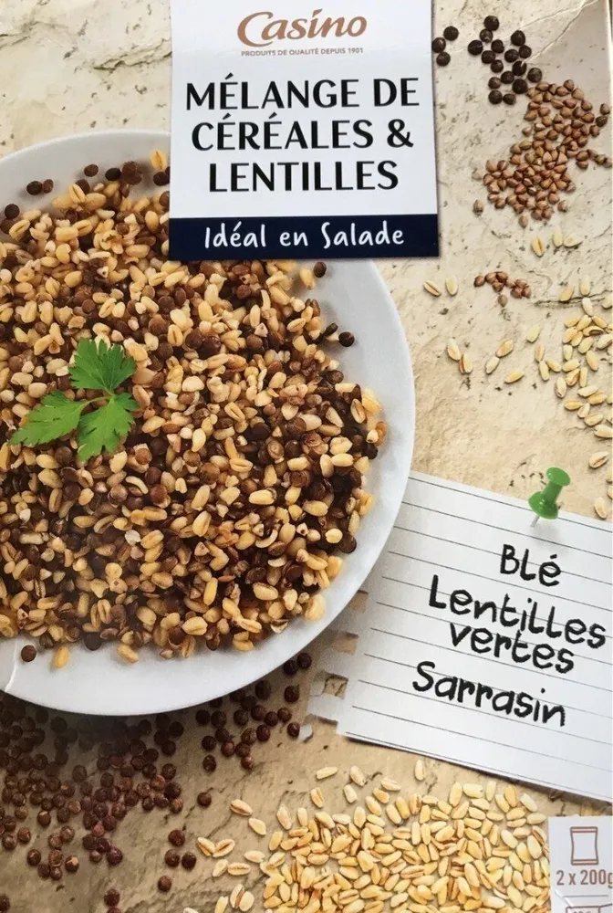 Mélange céréales & lentilles idéal en salade