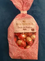 Sac œufs praliné noir