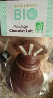 Moulage cloche chocolat au lait BIO