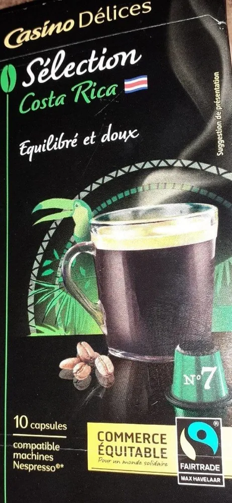 capsules de café Espresso Costa Rica MH