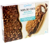 Maxi bâtonnets Noix de coco double sauce chocolat x4