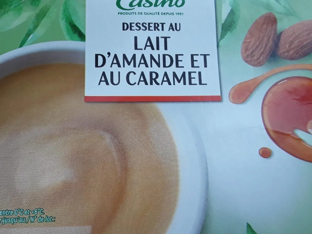 Hey Amande ! Onctueux amande Dessert au caramel