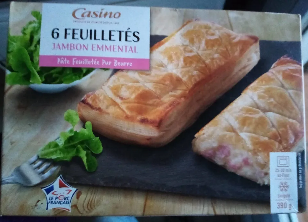 Feuilletes jambon emmental