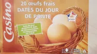 20 oeufs frais MOYEN DATÉS DU JOUR DE PONTE
