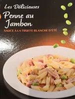 Penne au jambon sauce à la truffe blanche d'été