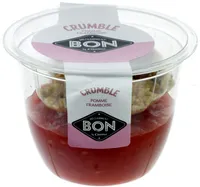 Crumble pomme framboise