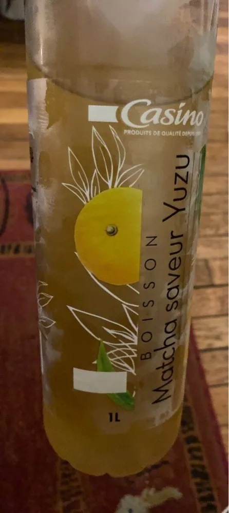 Boisson matcha saveur yuzu