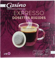 Expresso dosettes rigides corsé et intense