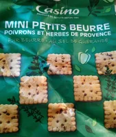 Mini petits beurres poivrons et herbes de provence