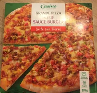 Grande pizza boeuf sauce burger