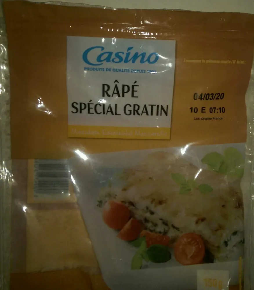 Râpé Spécial gratin - Maasdam Emmental Mozzarella