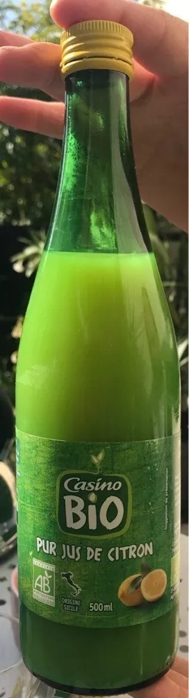 Pur jus de citron biologique