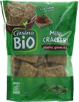 Mini crackers sésame, quinoa et lin bio