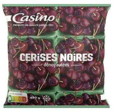 Cerises noires dénoyautées