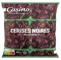 Cerises noires dénoyautées