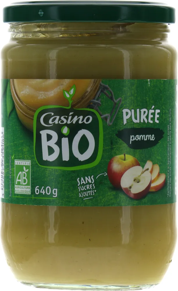 Purée pomme BIO SANS SUCRES AJOUTES