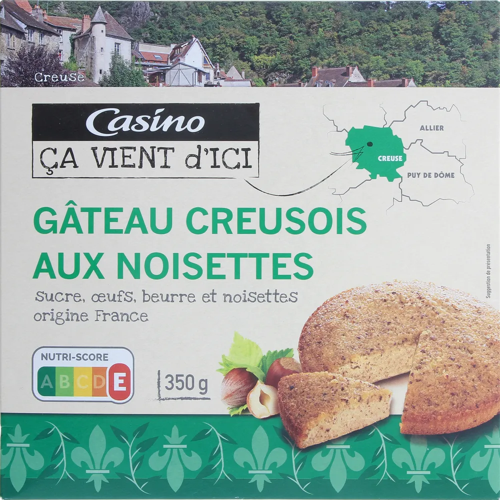 Gâteau creusois aux noisettes