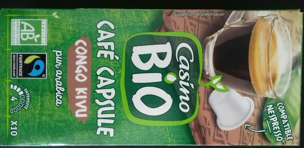 Bio Café capsule Congo Kivu pur arabica