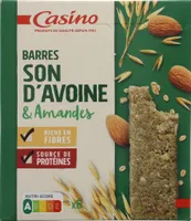 Barres son d'avoine et amandes