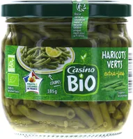 Haricots verts extrafins coupés BIO
